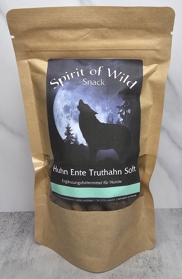 Spirit of Wild Snack Huhn, Ente Truthahn Soft 150g