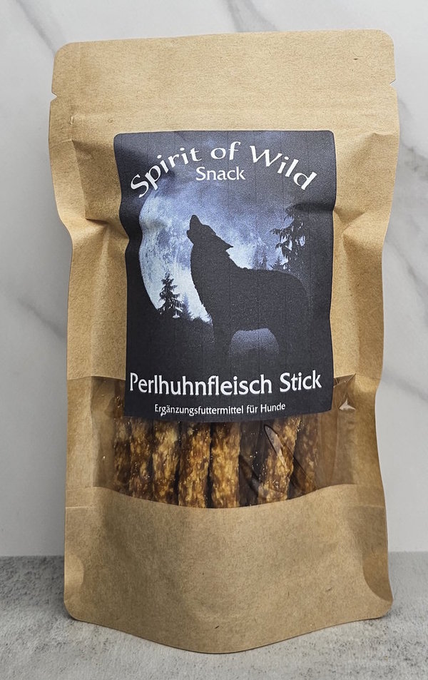 Spirit of Wild Snack Perlhuhnfleisch Stick 100g