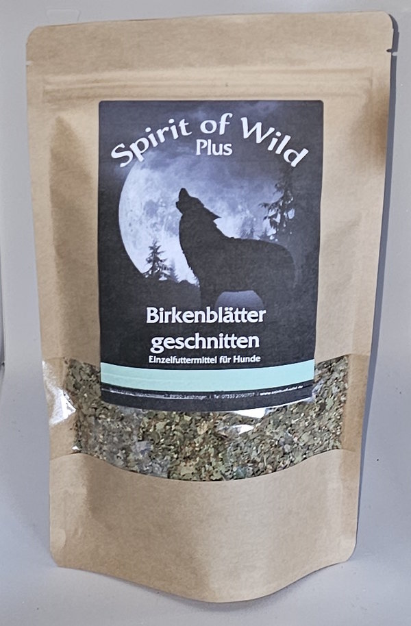 Spirit of Wild Birkenblätter geschnitten  für Hunde 100g